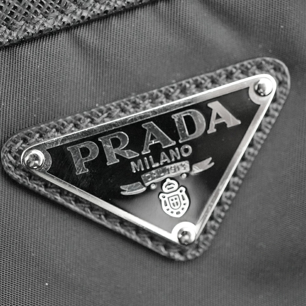 Prada Tote Tessuto Saffiano Bag Leather Black Briefcase